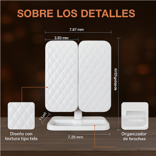 Espejo StudioLite – Iluminación de estudio para lograr un acabado profesional